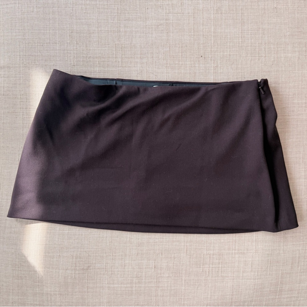 Abercrombie & Fitch Scarlett Low Rise Micro Skort - Dark Brown